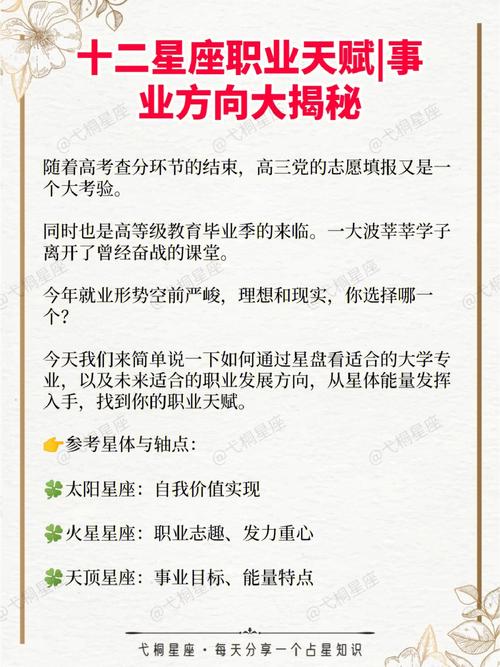 职业发展:如何利用星座特质在职场中取得成功