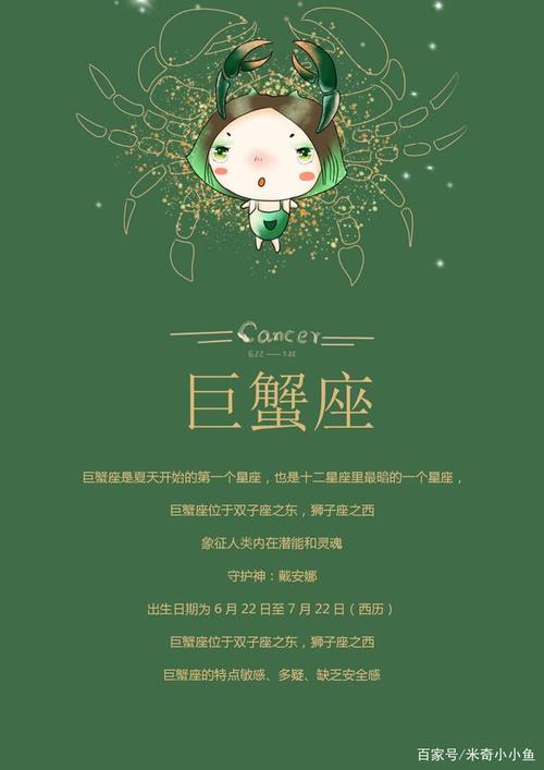 十二星座之巨蟹座，十二星座之巨蟹座星空画怎么画