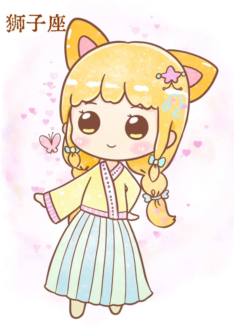 画12十二星座少女白羊座轴对称,画12十二星座少女白羊座