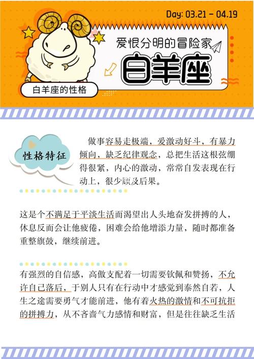 白羊座男生的性格特点