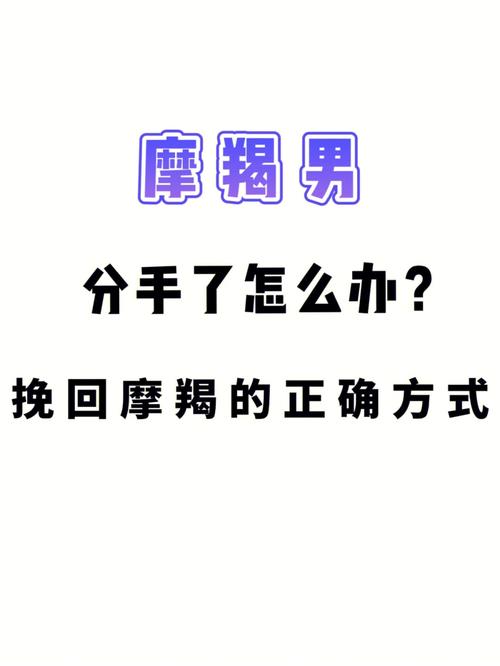 怎么挽回摩羯男
