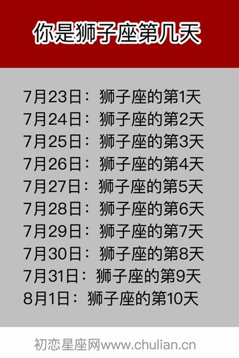 狮子座是几月份出生的人？狮子座是在几月出生的