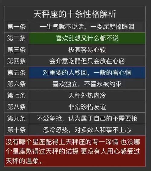 天秤座的性格特点