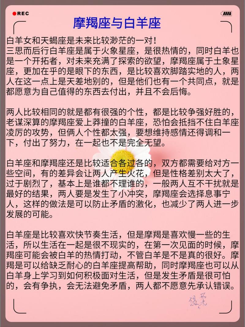 摩羯座和白羊座是否一个星座啊?