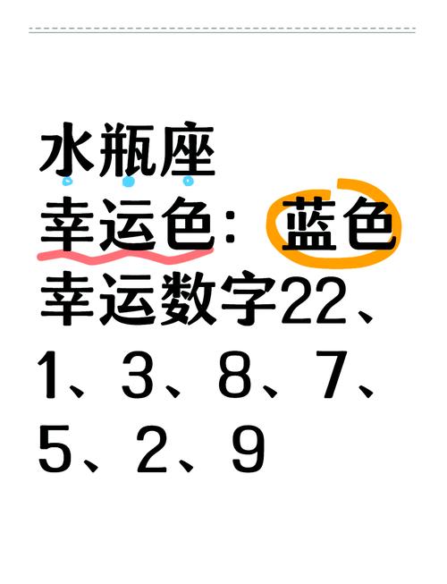 水瓶座的幸运数字