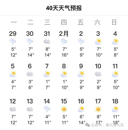 嘉兴市未来几天的天气情况