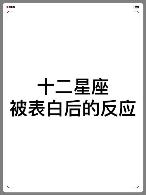 十二星座被表白后的反应