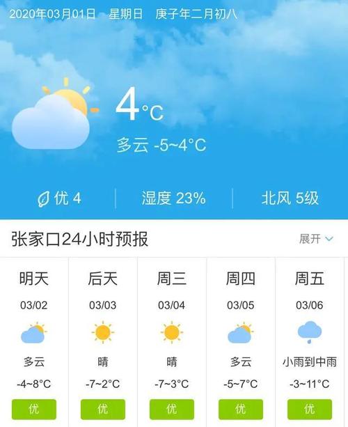 张家口市24号25号天气
