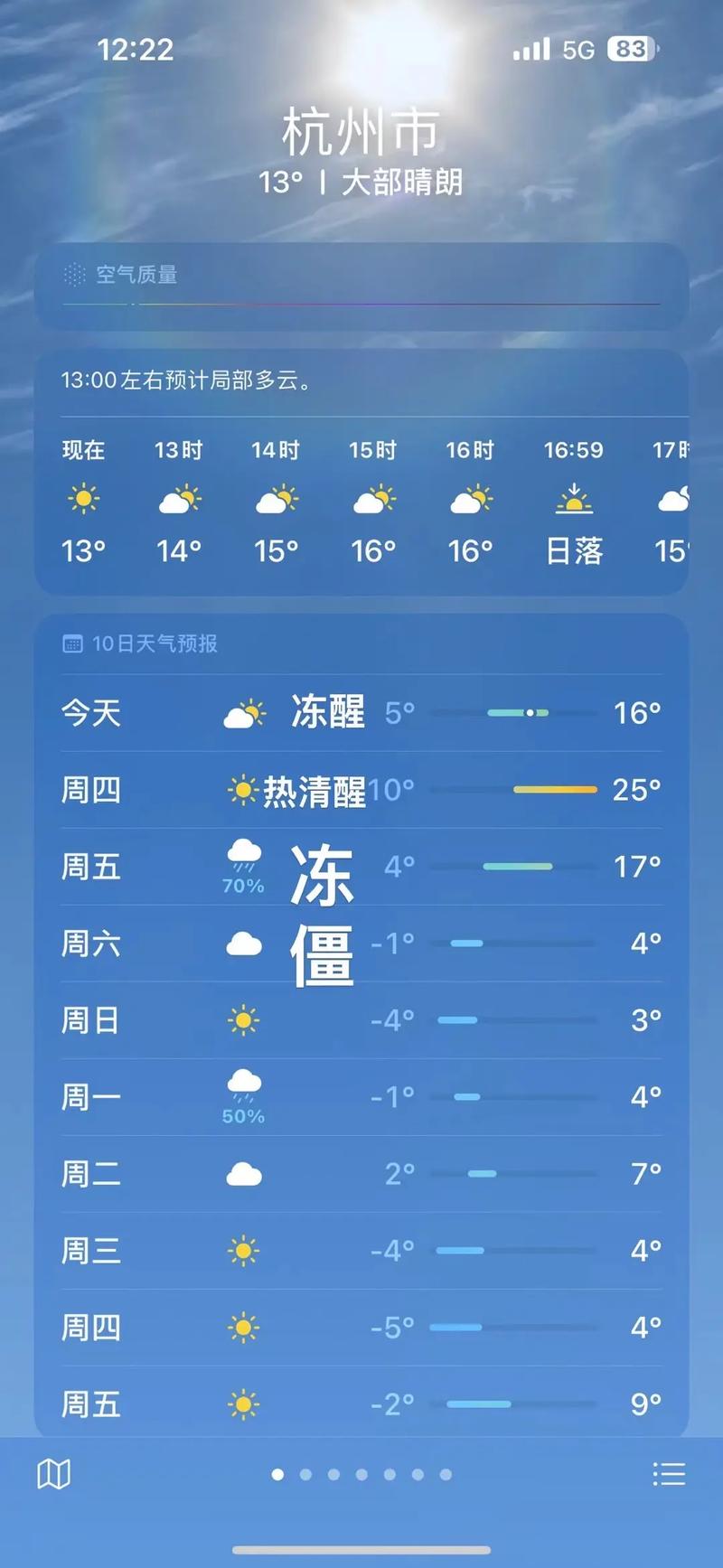 杭州未来一周的天气情况哪里可以查到?