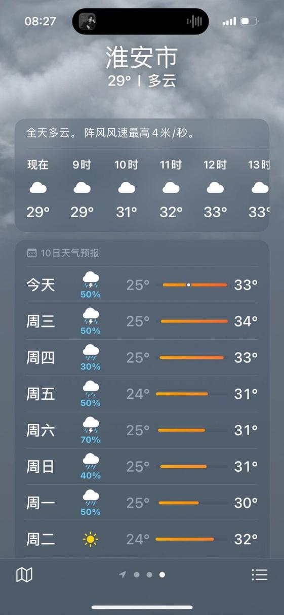 淮安天气预报15天