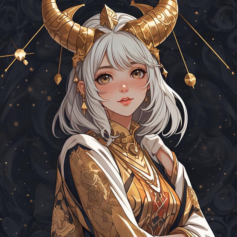 摩羯座女漫画头像