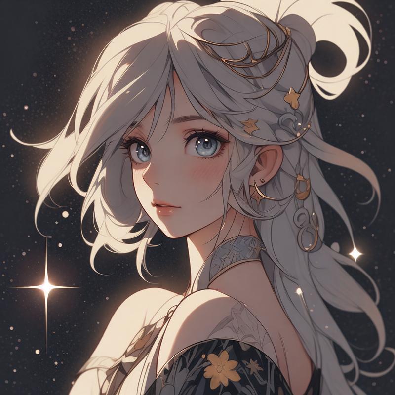 卡通少女头像可爱漂亮十二星座