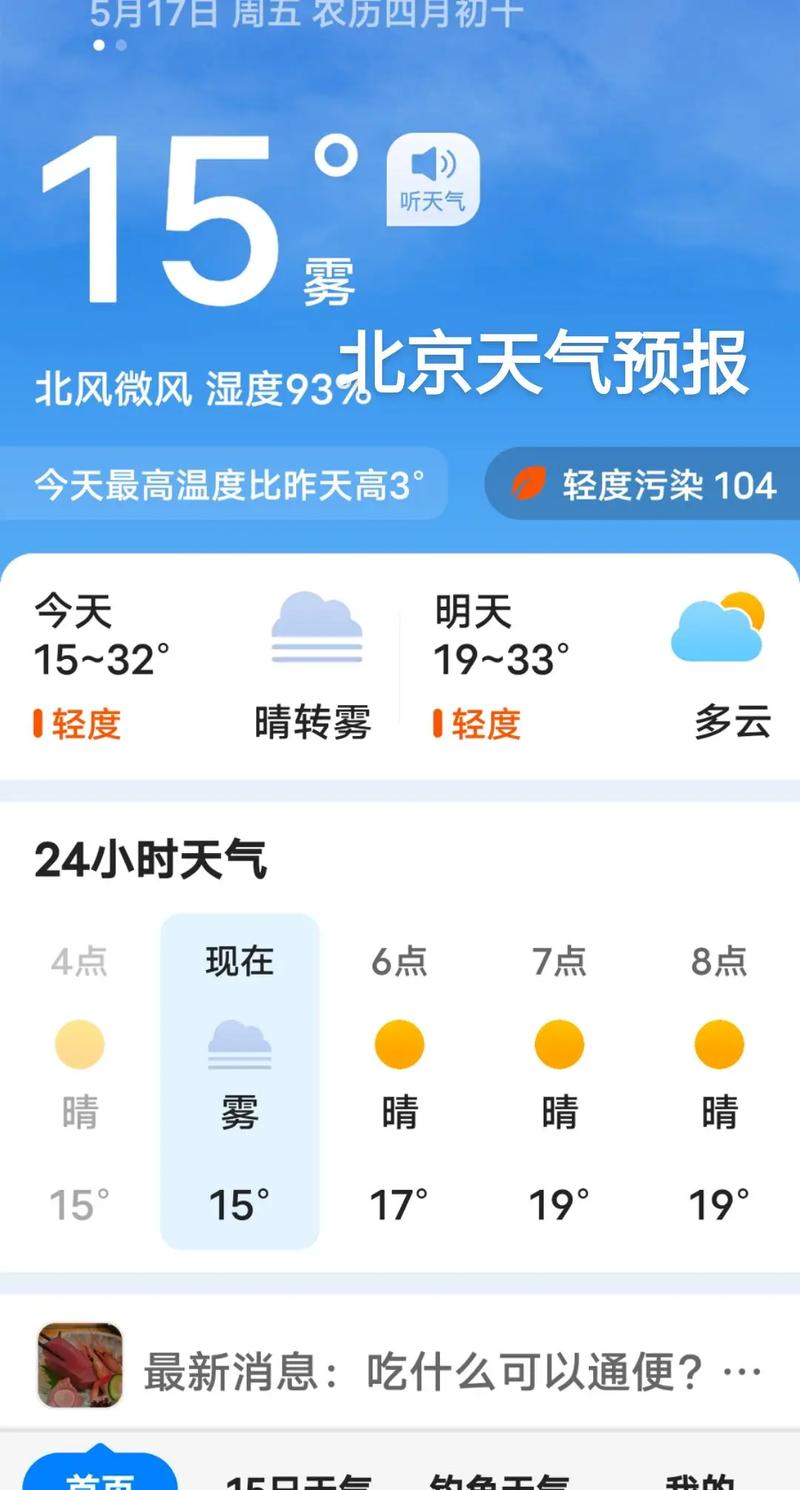 北京气象台天气预报官方网站
