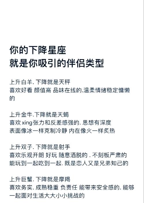 下降星座代表什么