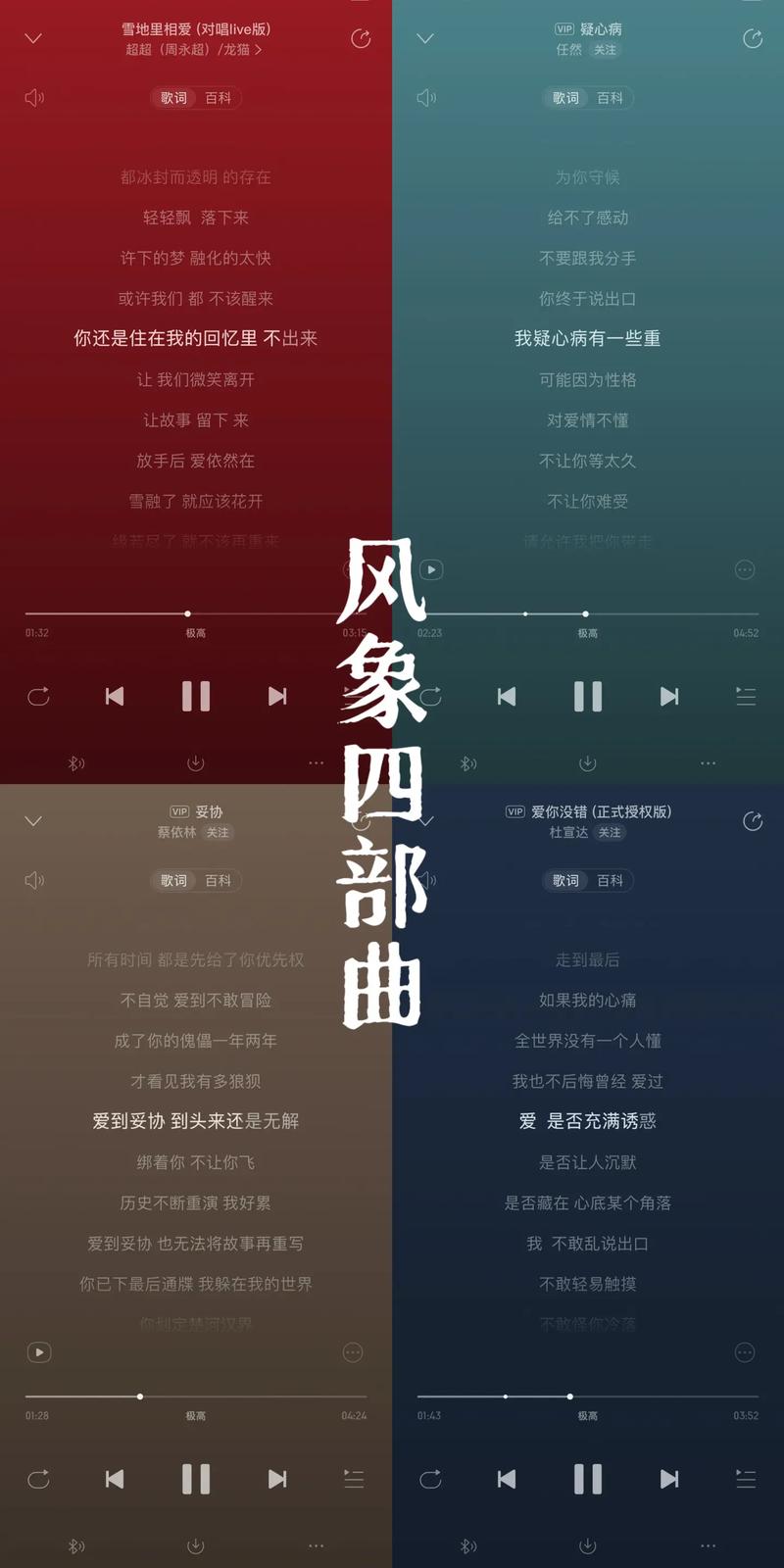 白羊、金牛、双子、巨蟹座,狮子、处女、天坪座,是哪首歌的歌词
