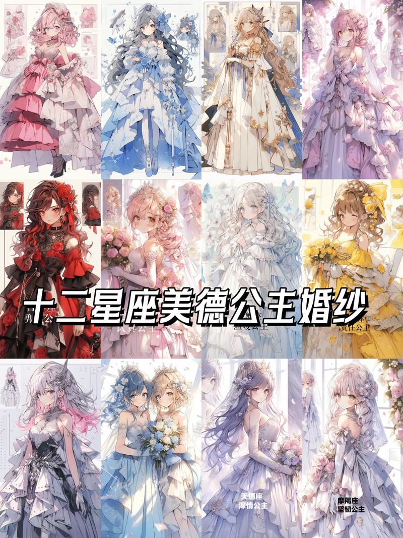 适合十二星座的婚纱类型